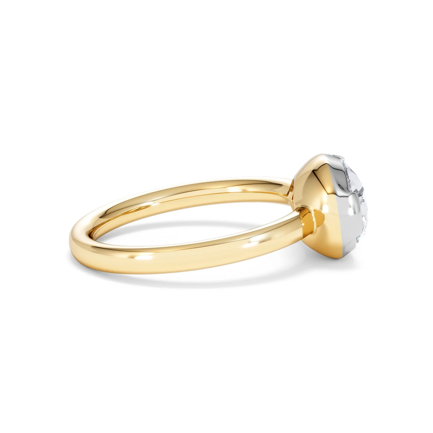 East West 2.00ct Pear Cut Lab Diamond Solitaire Engagement Ring in 18K Yellow Gold - Image 30