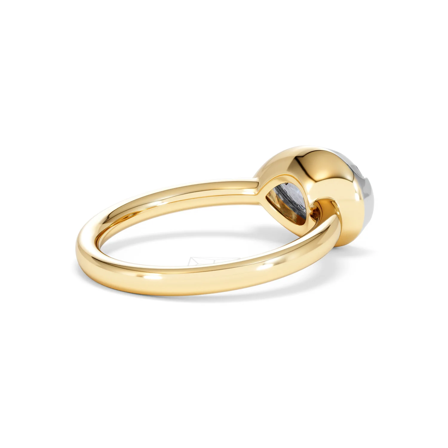 East West 2.00ct Pear Cut Lab Diamond Solitaire Engagement Ring in 18K Yellow Gold - Image 38
