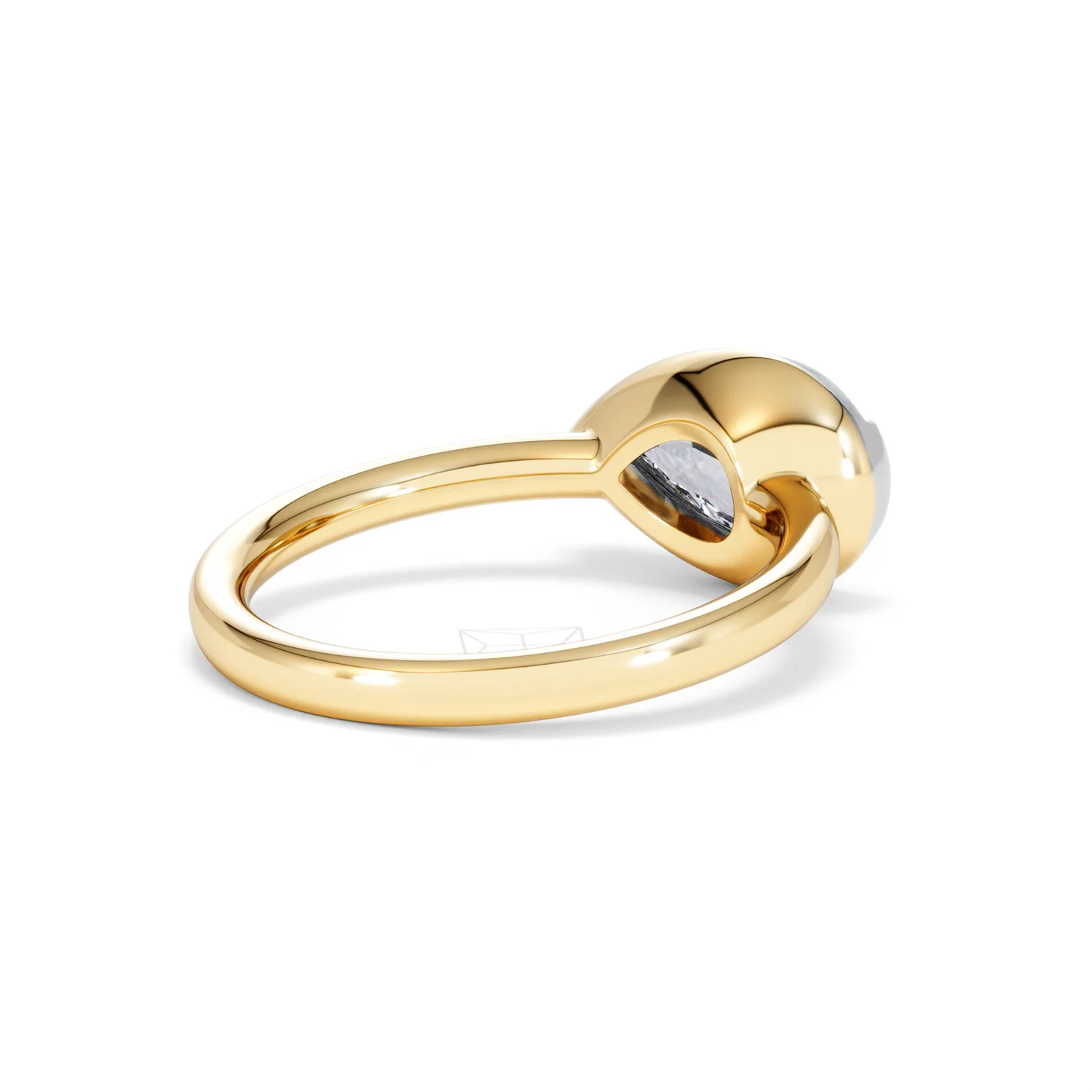 East West 2.00ct Pear Cut Lab Diamond Solitaire Engagement Ring in 18K Yellow Gold - Image 40