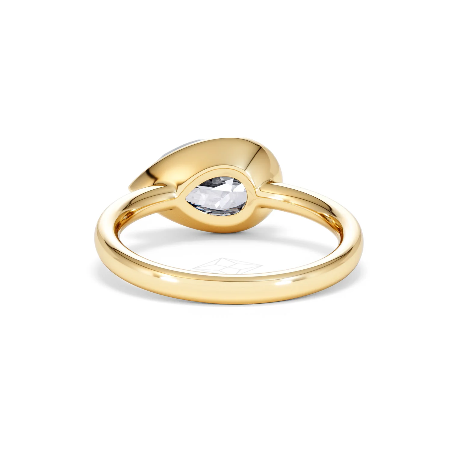 East West 2.00ct Pear Cut Lab Diamond Solitaire Engagement Ring in 18K Yellow Gold - Image 51