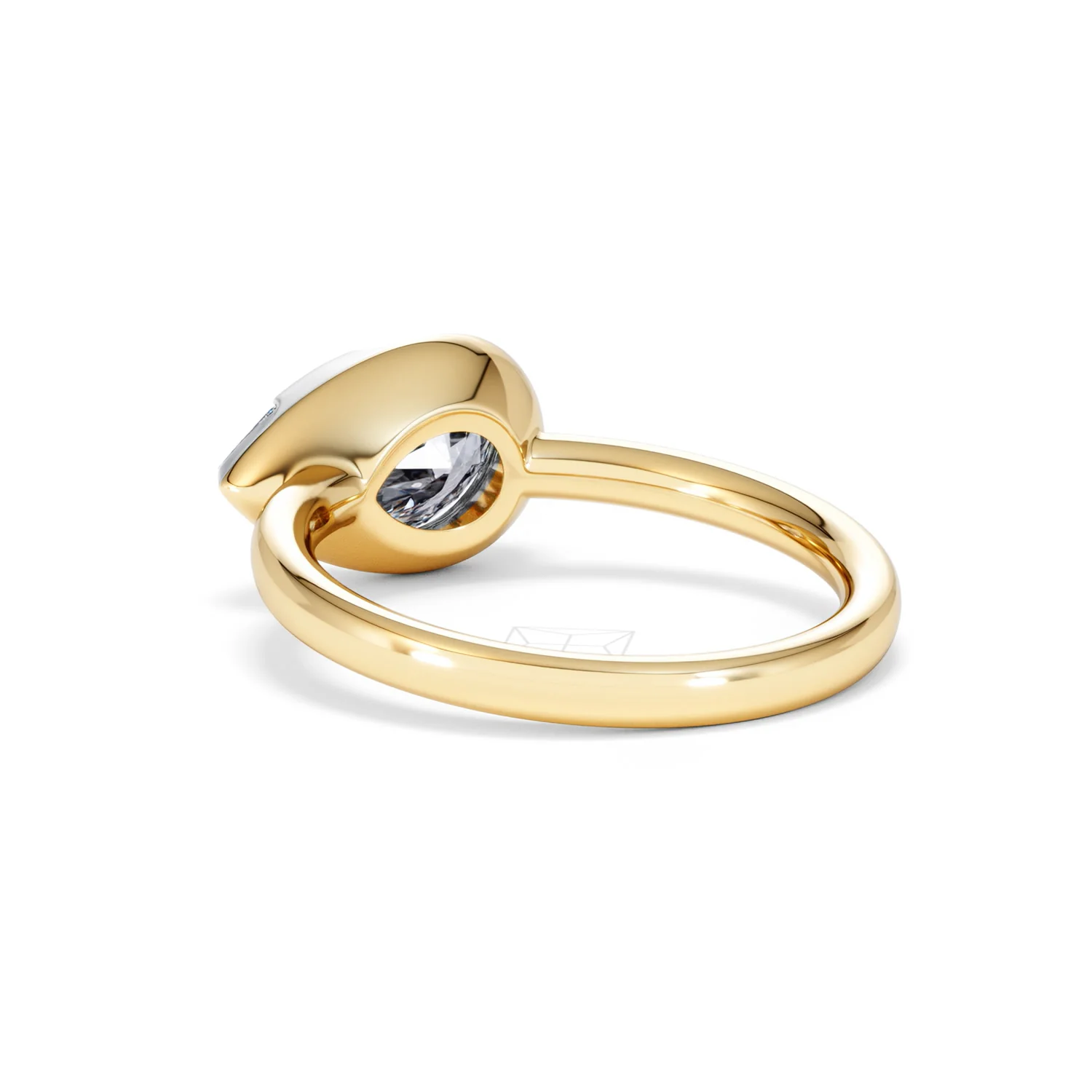 East West 2.00ct Pear Cut Lab Diamond Solitaire Engagement Ring in 18K Yellow Gold - Image 57