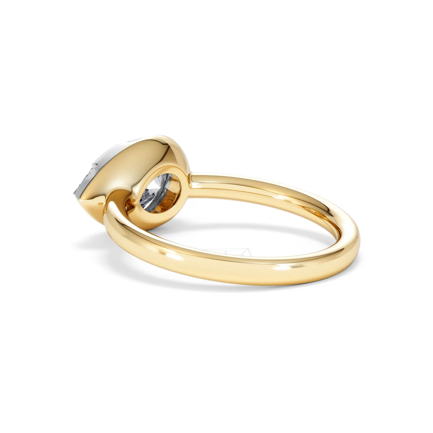 East West 2.00ct Pear Cut Lab Diamond Solitaire Engagement Ring in 18K Yellow Gold - Image 60