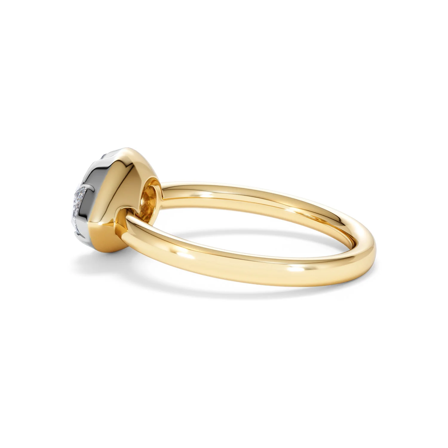 East West 2.00ct Pear Cut Lab Diamond Solitaire Engagement Ring in 18K Yellow Gold - Image 66
