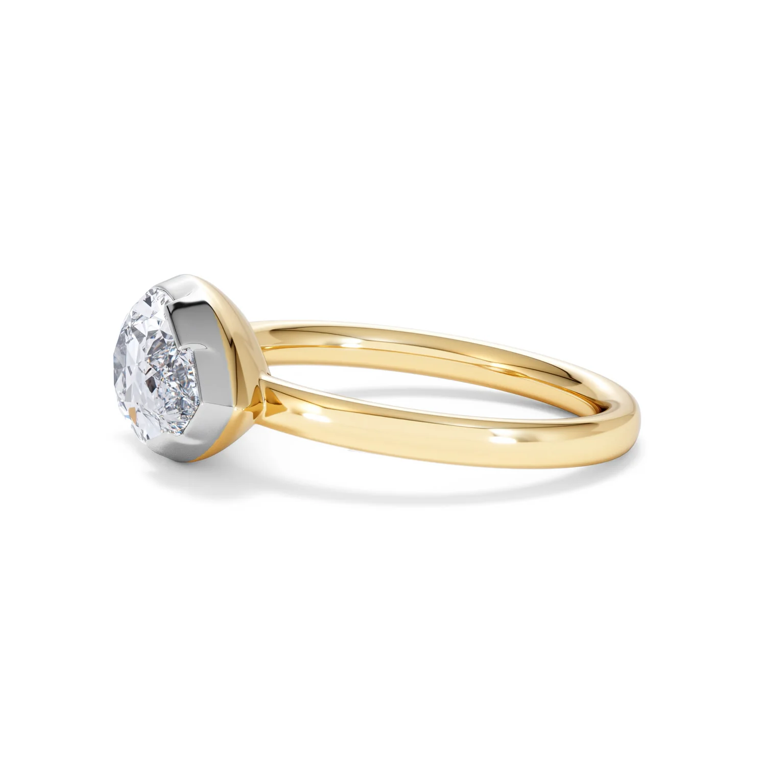 East West 2.00ct Pear Cut Lab Diamond Solitaire Engagement Ring in 18K Yellow Gold - Image 73
