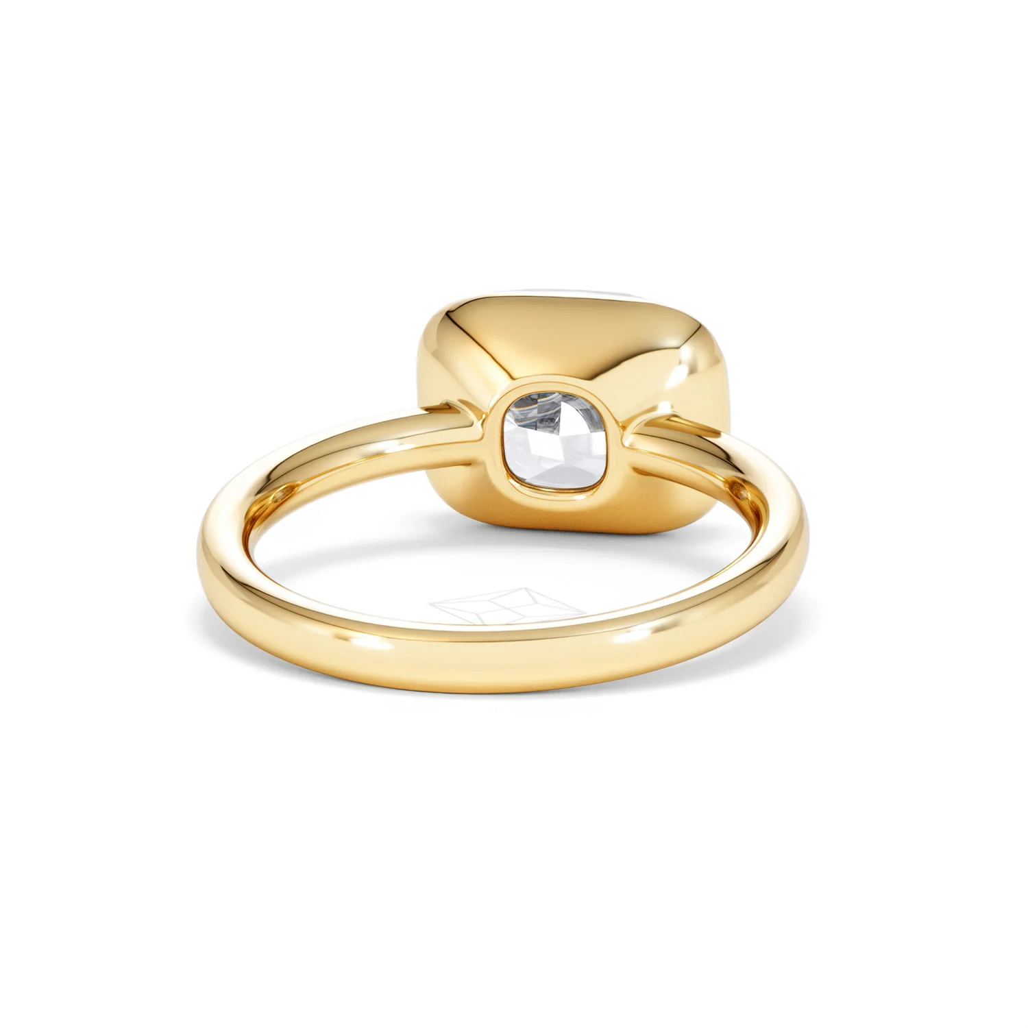 East West 3.00ct Elongated Cushion Cut Lab Diamond Solitaire Engagement Ring in 18K Yellow Gold - Image 44