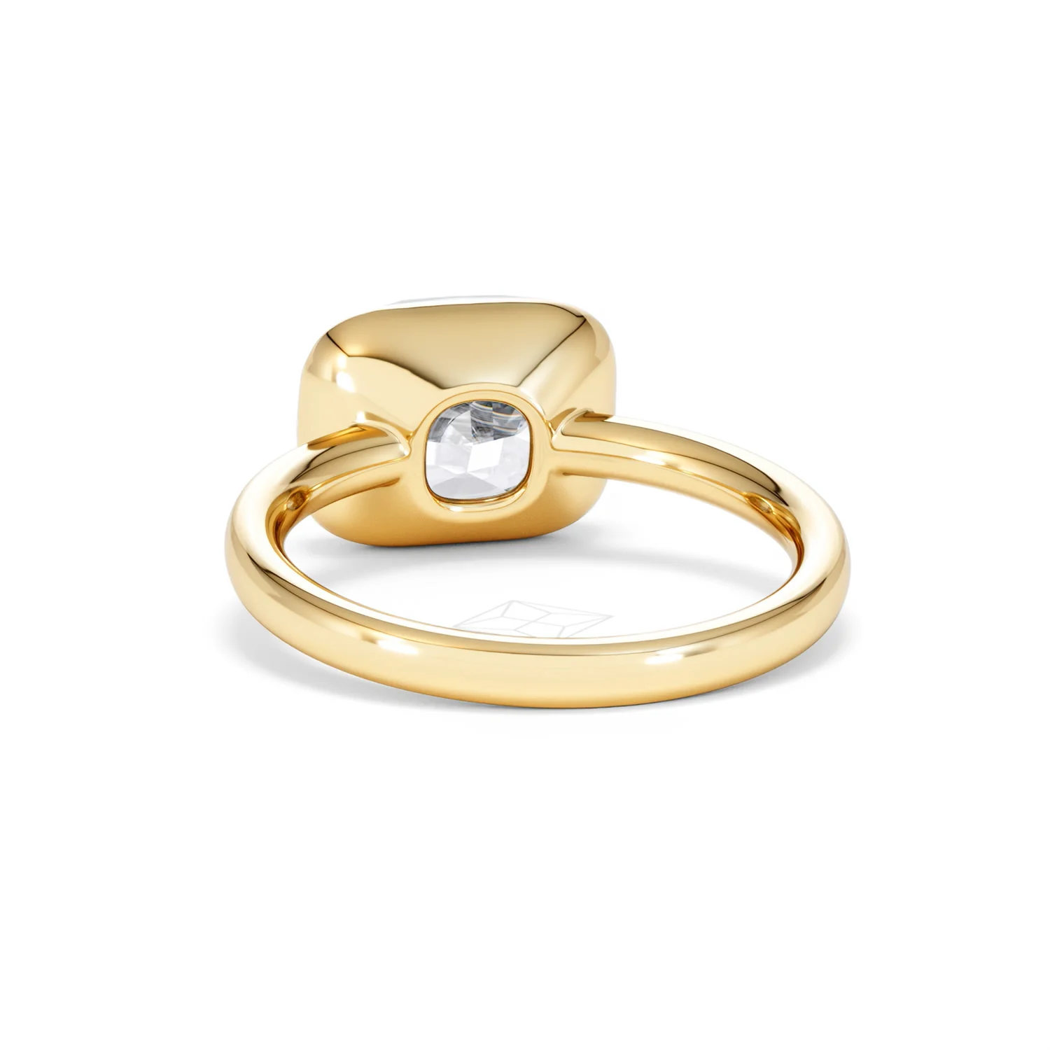 East West 3.00ct Elongated Cushion Cut Lab Diamond Solitaire Engagement Ring in 18K Yellow Gold - Image 50
