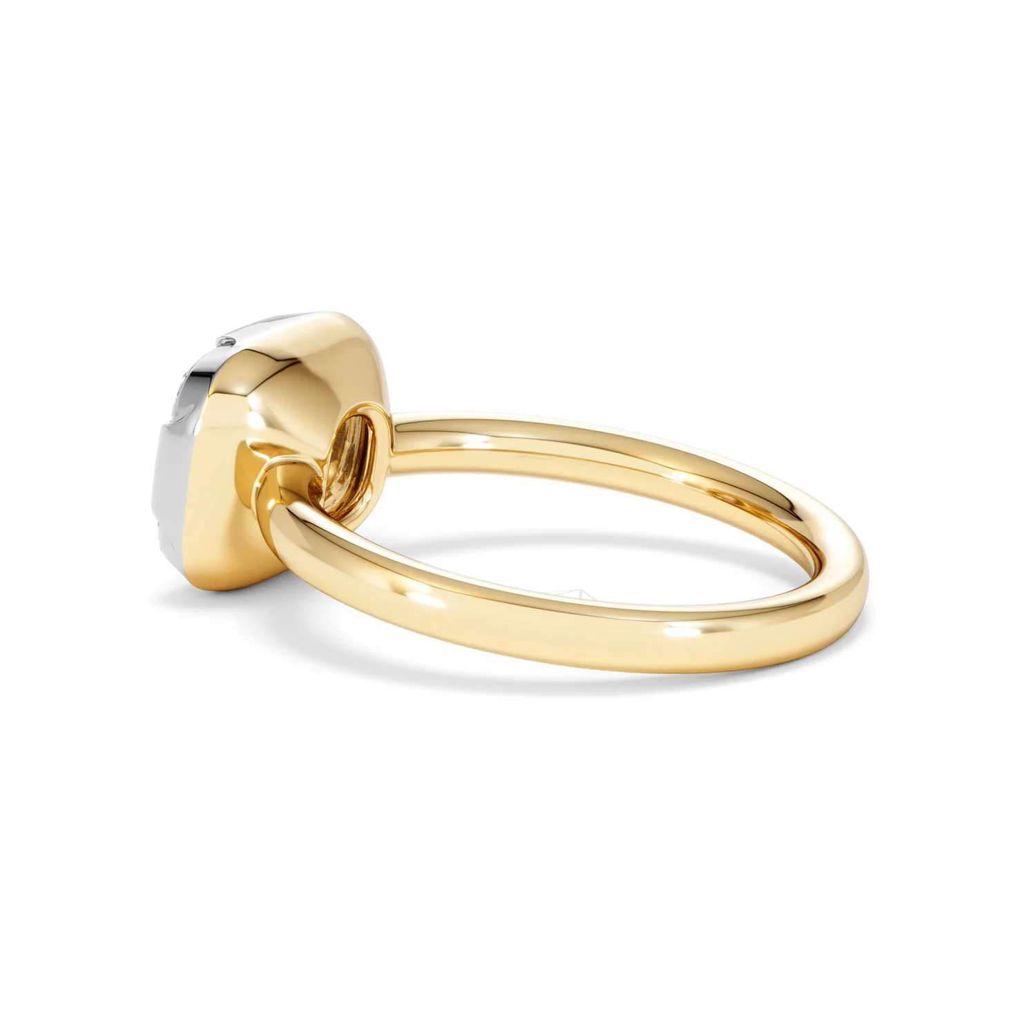 East West 3.00ct Elongated Cushion Cut Lab Diamond Solitaire Engagement Ring in 18K Yellow Gold - Image 61