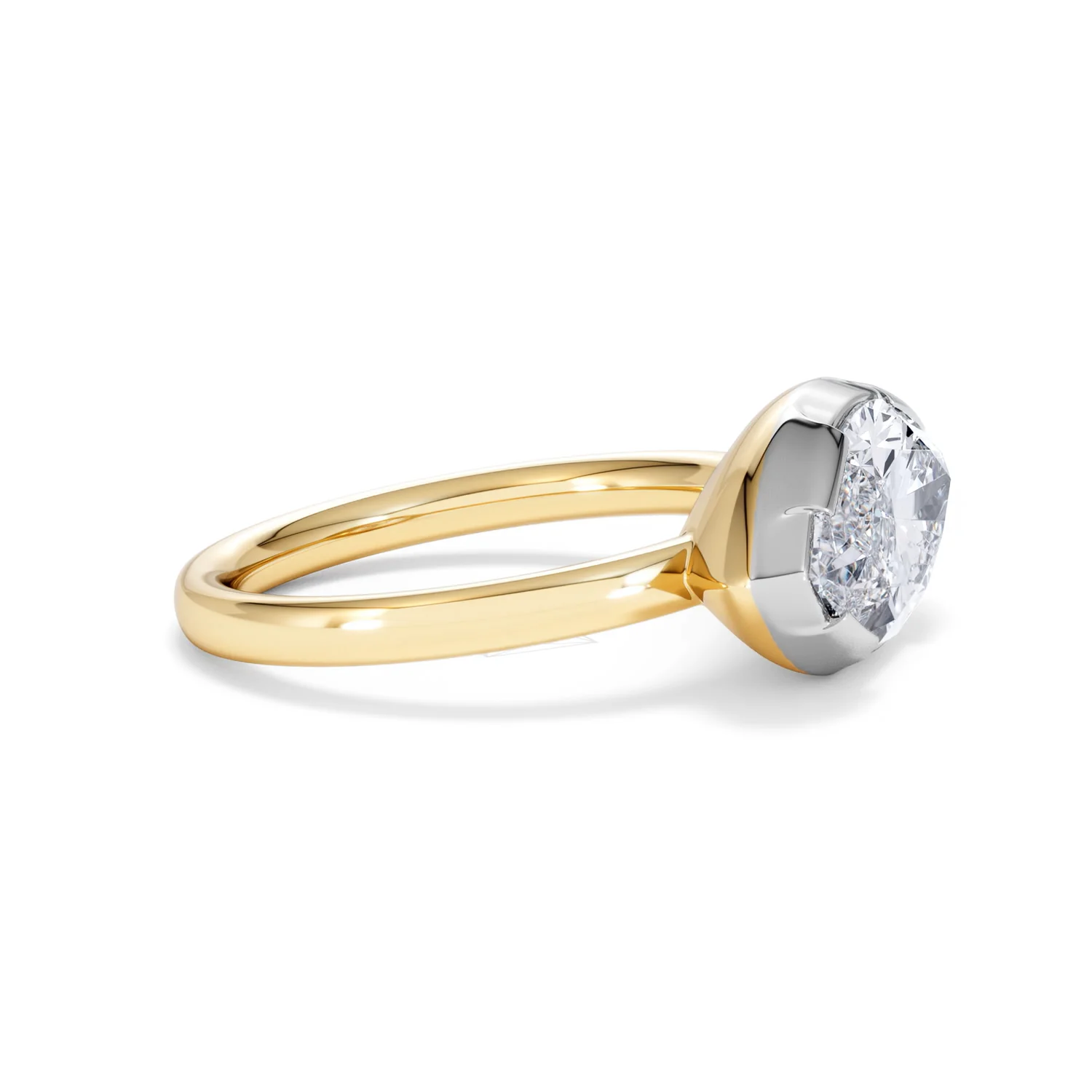 East West 3.00ct Marquise Cut Lab Diamond Solitaire Engagement Ring in 18K Yellow Gold - Image 23