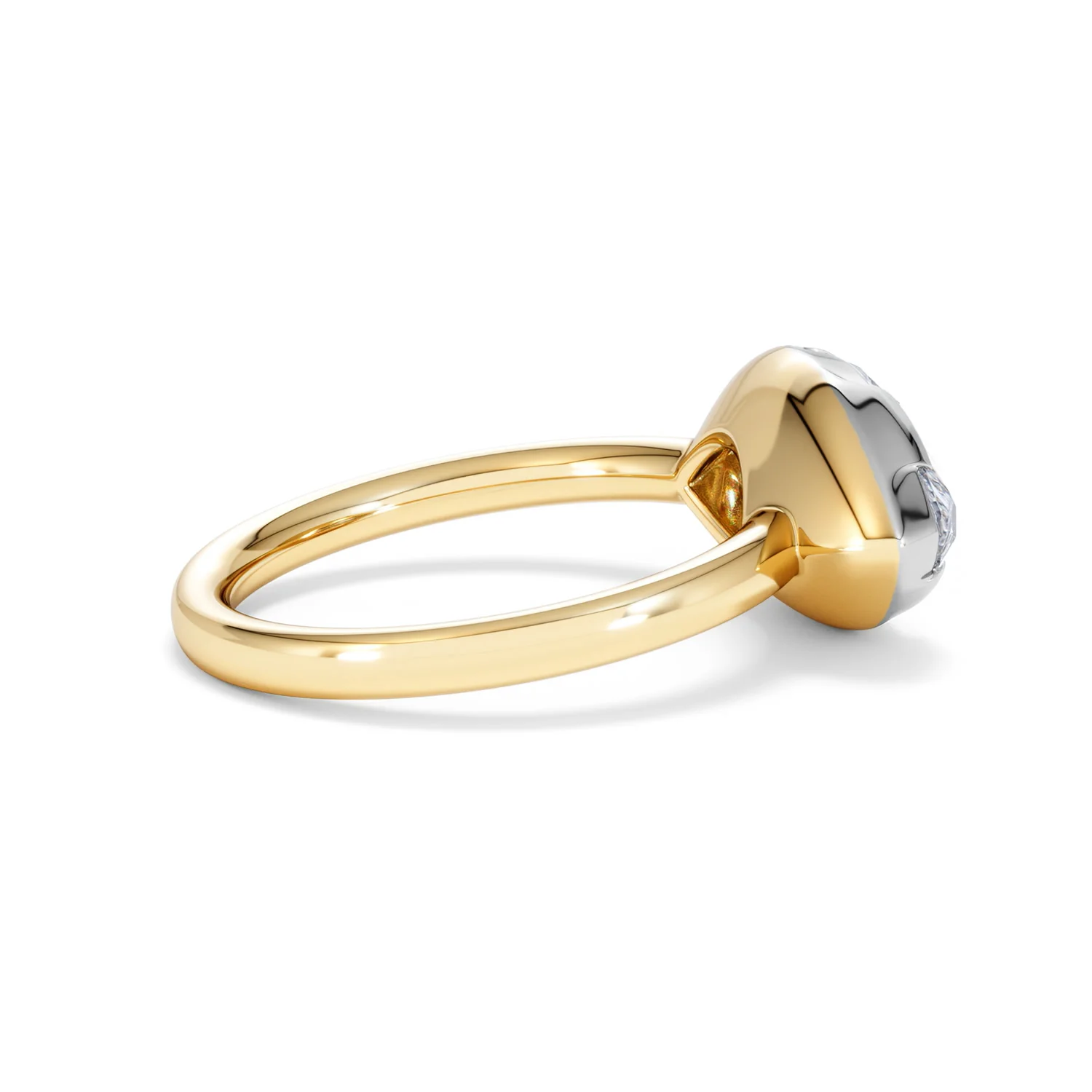 East West 3.00ct Marquise Cut Lab Diamond Solitaire Engagement Ring in 18K Yellow Gold - Image 30