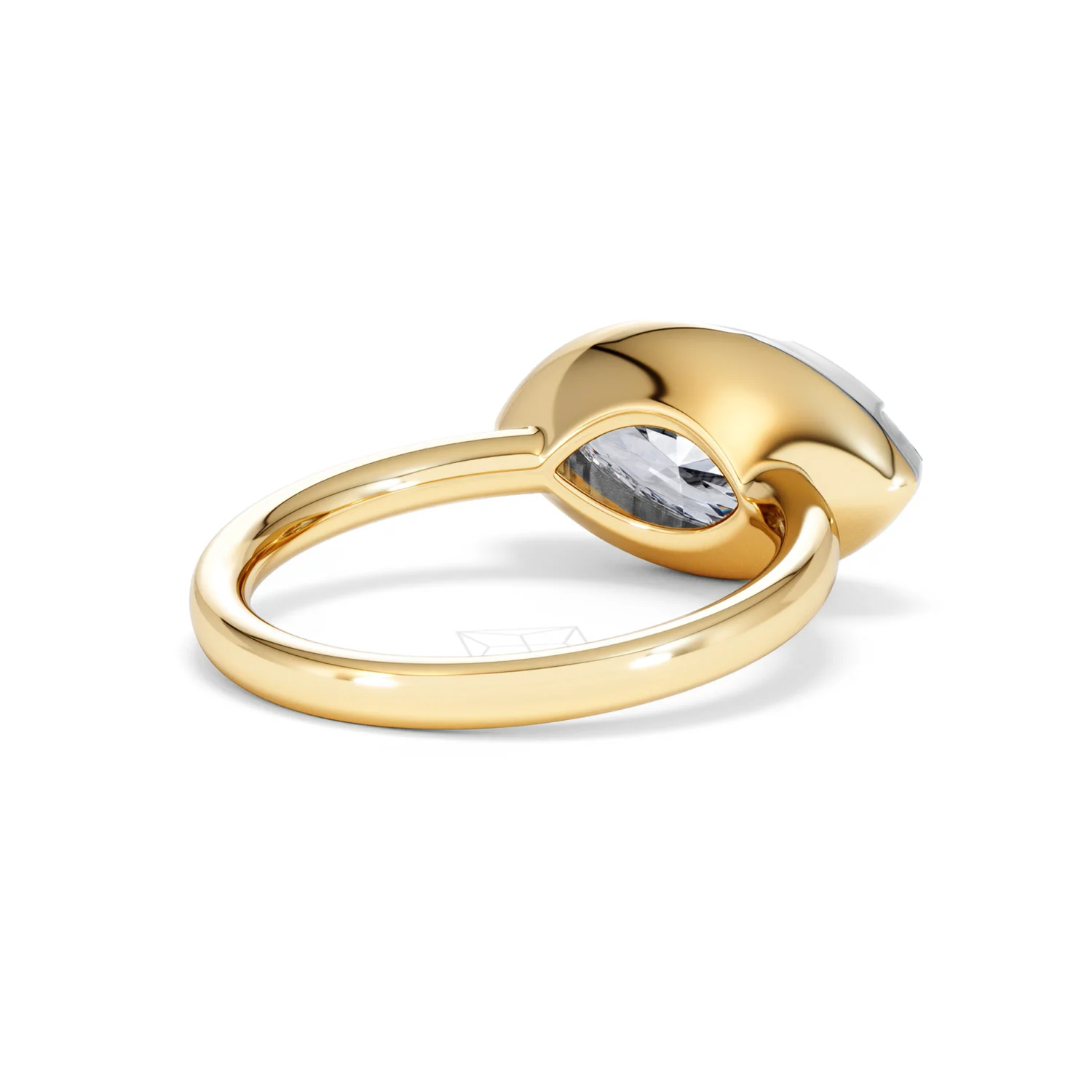East West 3.00ct Marquise Cut Lab Diamond Solitaire Engagement Ring in 18K Yellow Gold - Image 39