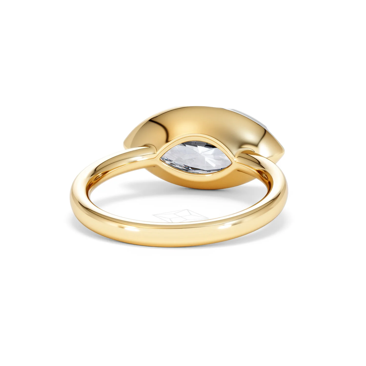 East West 3.00ct Marquise Cut Lab Diamond Solitaire Engagement Ring in 18K Yellow Gold - Image 44