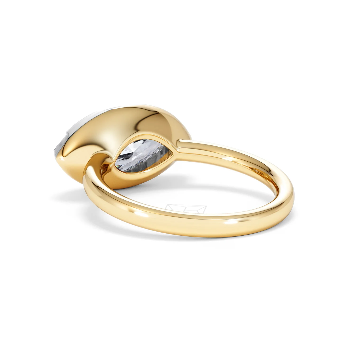 East West 3.00ct Marquise Cut Lab Diamond Solitaire Engagement Ring in 18K Yellow Gold - Image 55