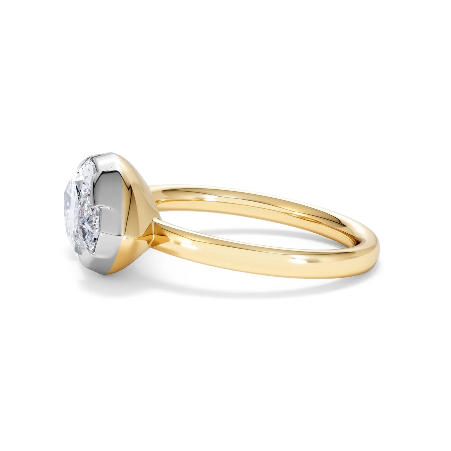 East West 3.00ct Marquise Cut Lab Diamond Solitaire Engagement Ring in 18K Yellow Gold - Image 69