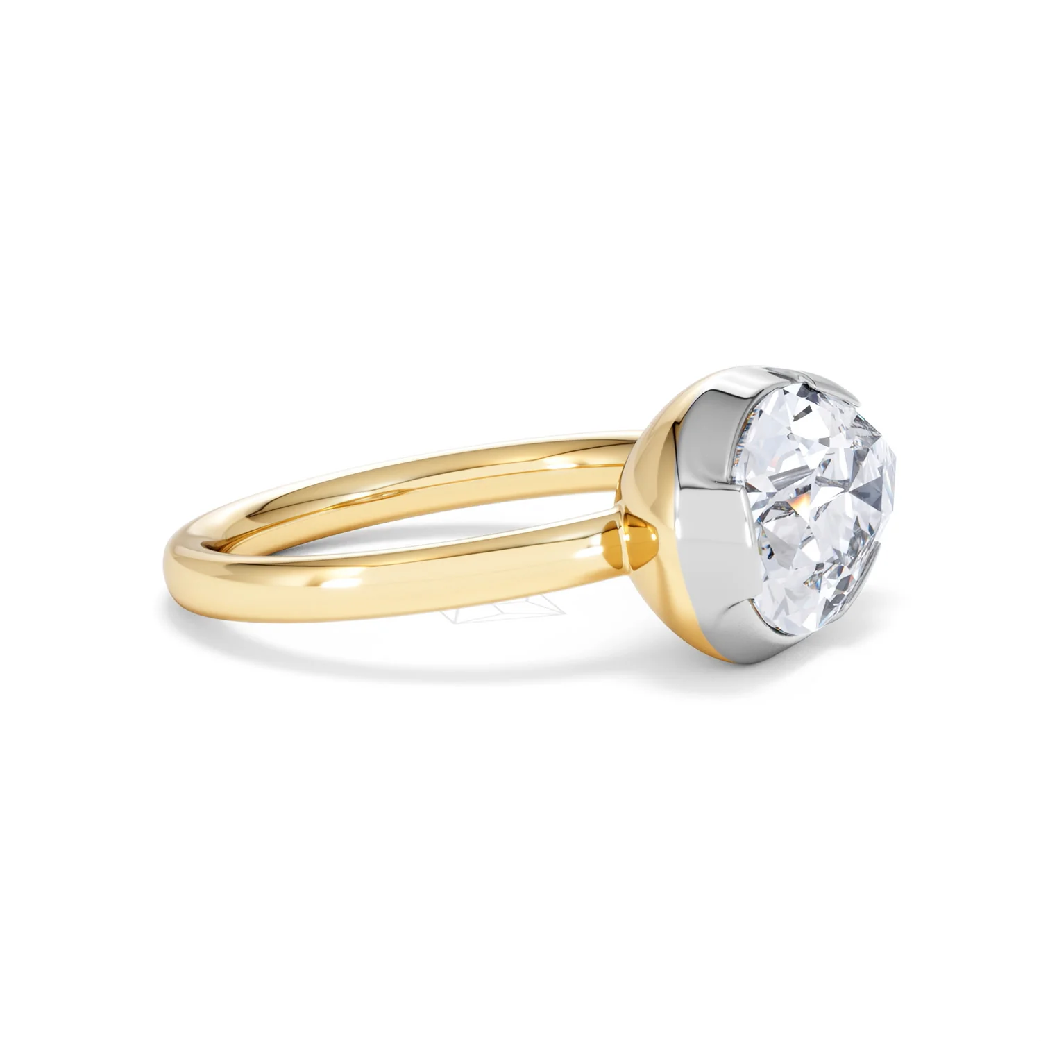 East West 3.00ct Pear Cut Lab Diamond Solitaire Engagement Ring in 18K Yellow Gold - Image 21