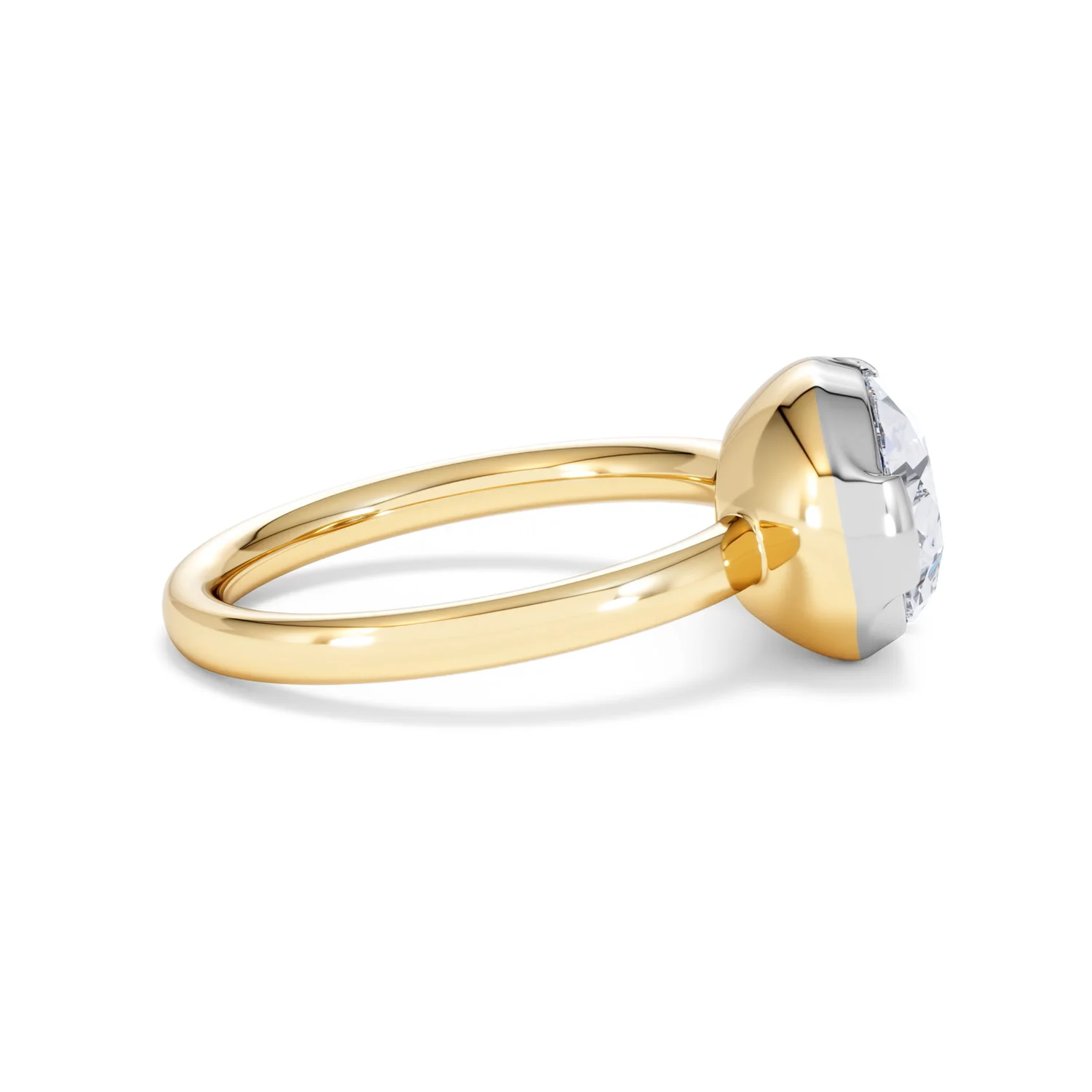 East West 3.00ct Pear Cut Lab Diamond Solitaire Engagement Ring in 18K Yellow Gold - Image 27