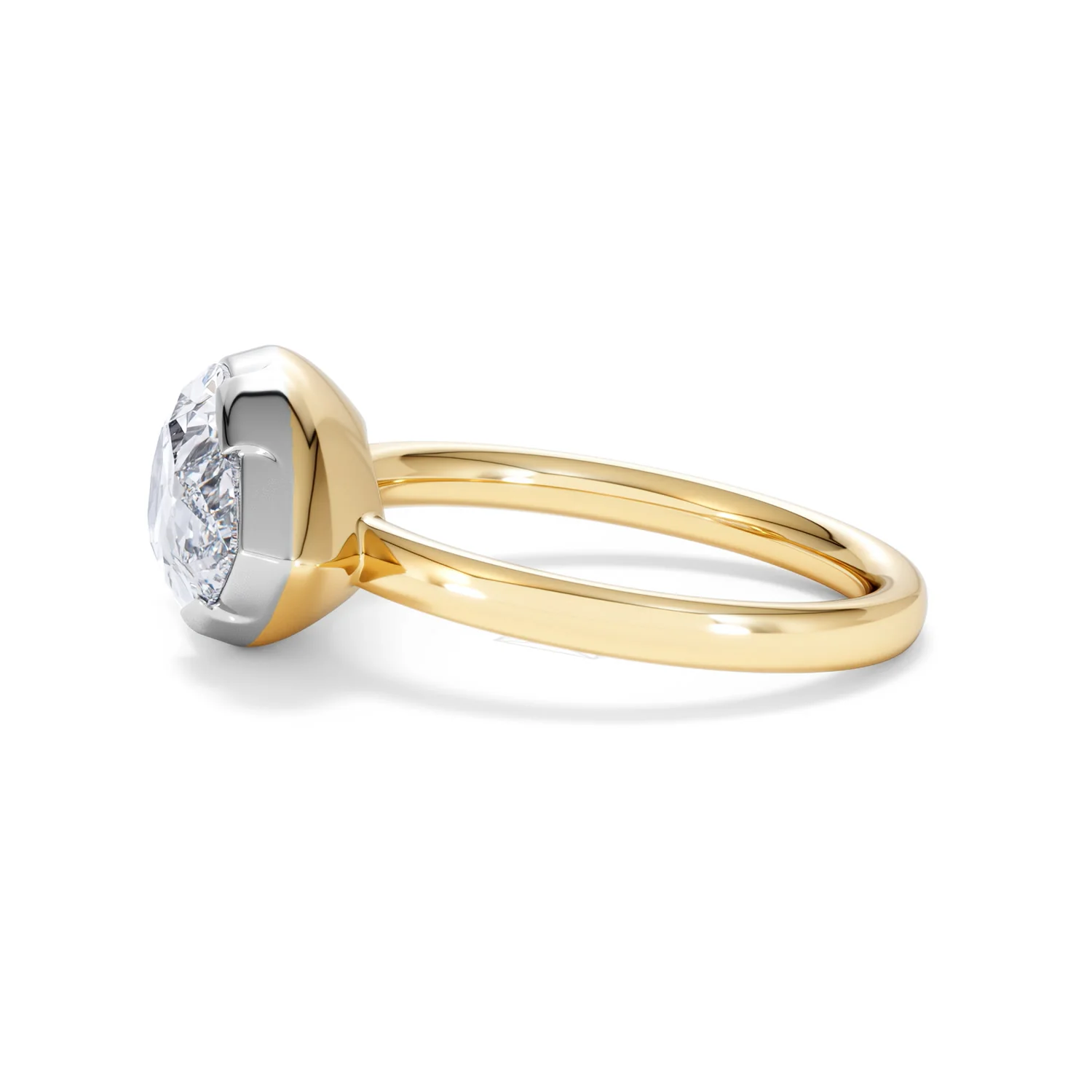 East West 3.00ct Pear Cut Lab Diamond Solitaire Engagement Ring in 18K Yellow Gold - Image 69