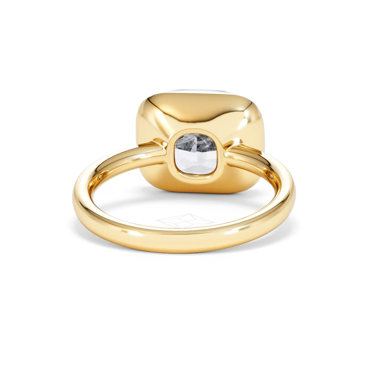 East West 5.00ct Elongated Cushion Cut Lab Diamond Solitaire Engagement Ring in 18K Yellow Gold - Image 45