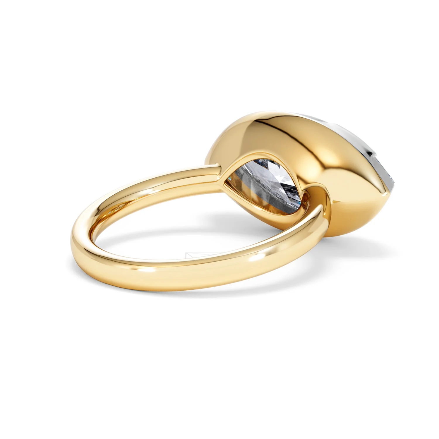 East West 5.00ct Marquise Cut Lab Diamond Solitaire Engagement Ring in 18K Yellow Gold - Image 37