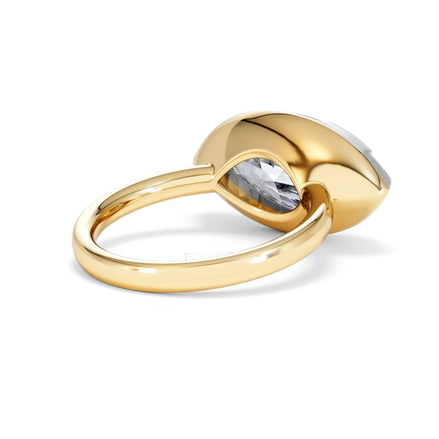 East West 5.00ct Marquise Cut Lab Diamond Solitaire Engagement Ring in 18K Yellow Gold - Image 38