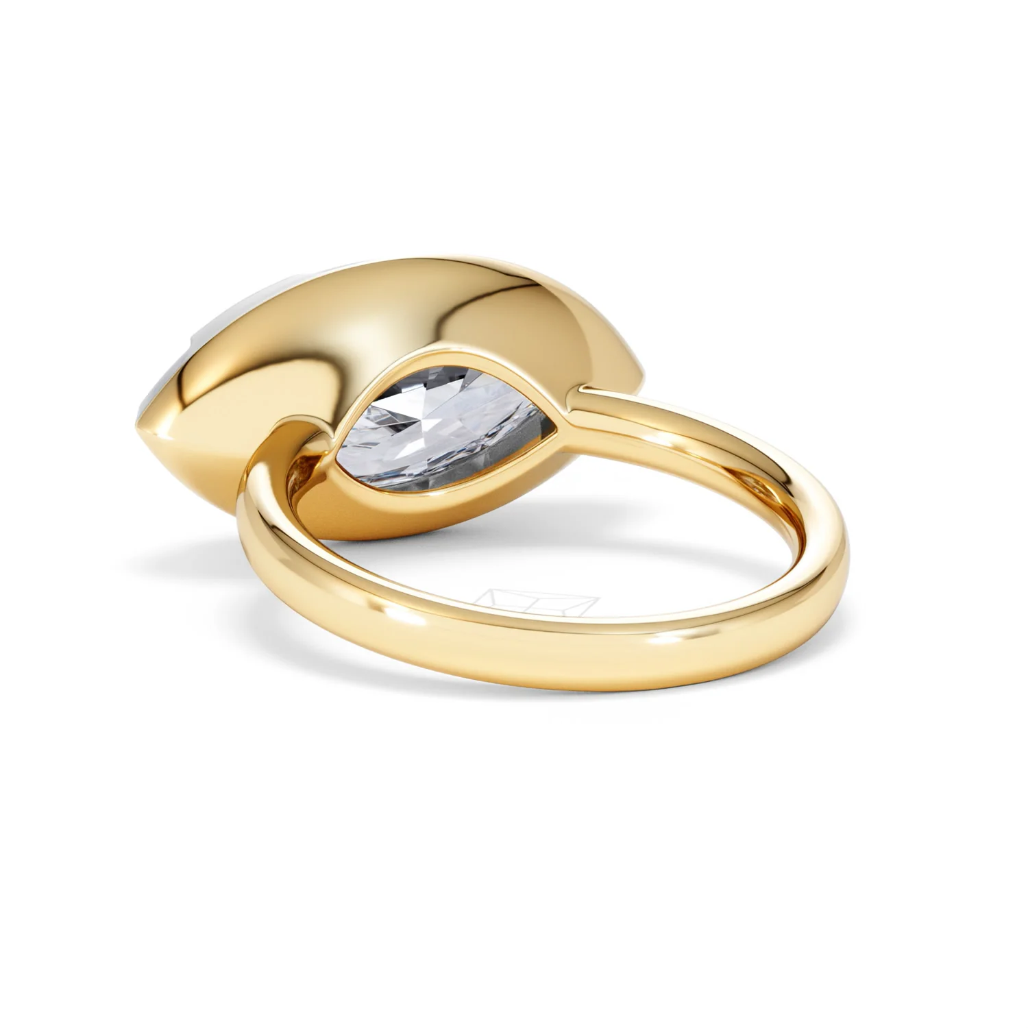 East West 5.00ct Marquise Cut Lab Diamond Solitaire Engagement Ring in 18K Yellow Gold - Image 53