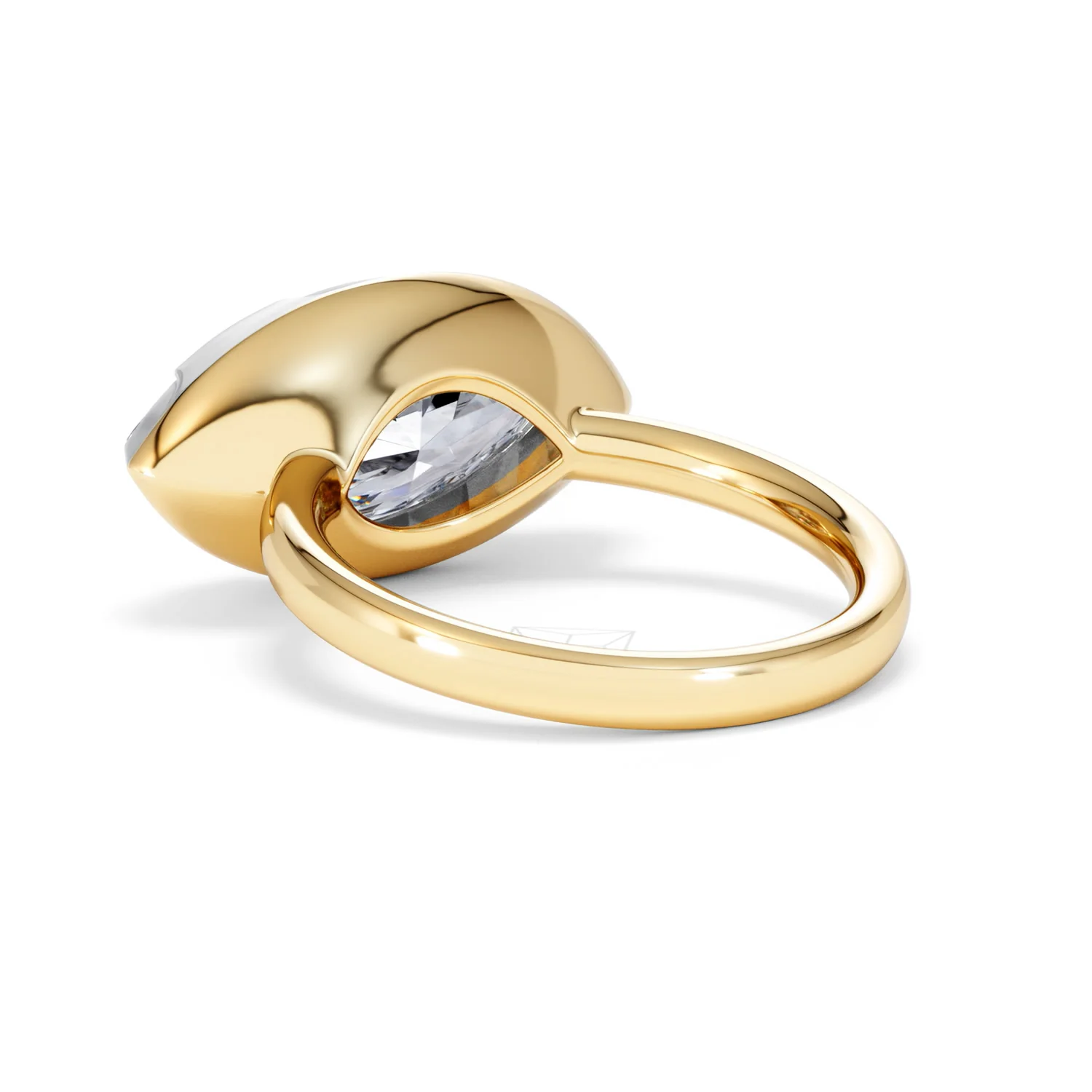 East West 5.00ct Marquise Cut Lab Diamond Solitaire Engagement Ring in 18K Yellow Gold - Image 55