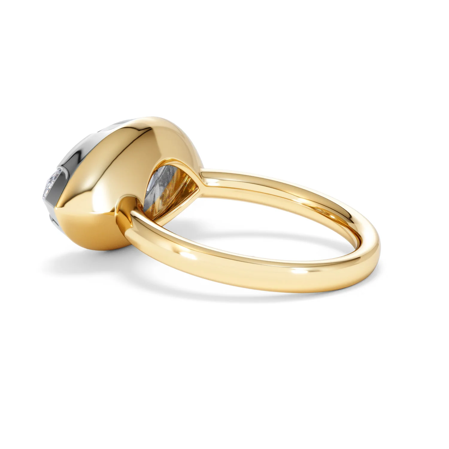 East West 5.00ct Marquise Cut Lab Diamond Solitaire Engagement Ring in 18K Yellow Gold - Image 60