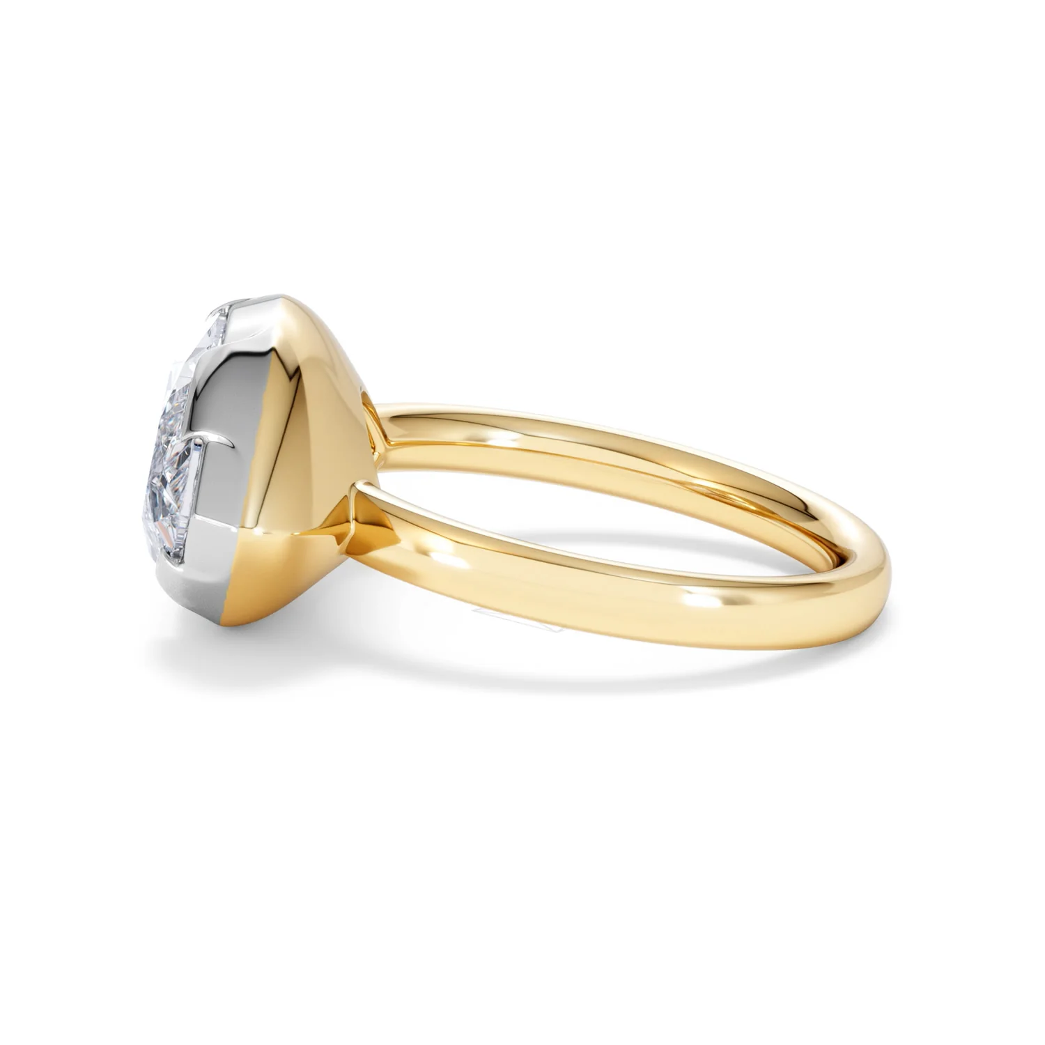 East West 5.00ct Marquise Cut Lab Diamond Solitaire Engagement Ring in 18K Yellow Gold - Image 67