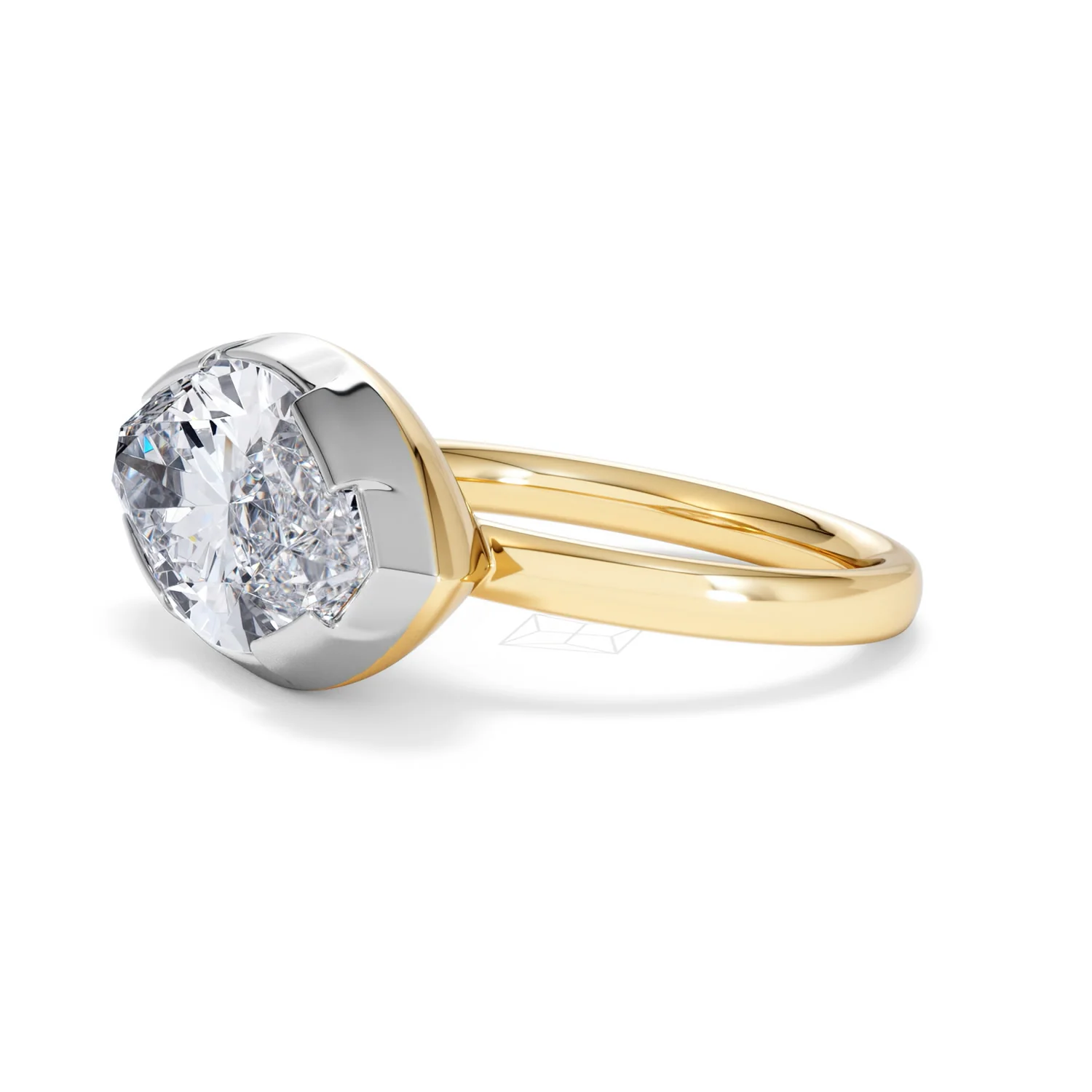East West 5.00ct Marquise Cut Lab Diamond Solitaire Engagement Ring in 18K Yellow Gold - Image 73