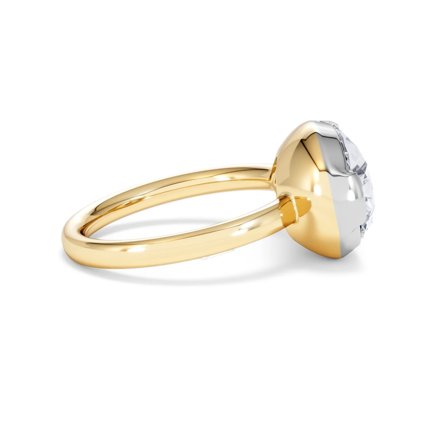 East West 5.00ct Pear Cut Lab Diamond Solitaire Engagement Ring in 18K Yellow Gold - Image 28
