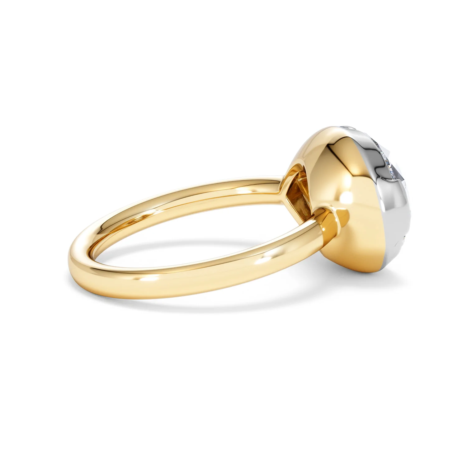 East West 5.00ct Pear Cut Lab Diamond Solitaire Engagement Ring in 18K Yellow Gold - Image 31