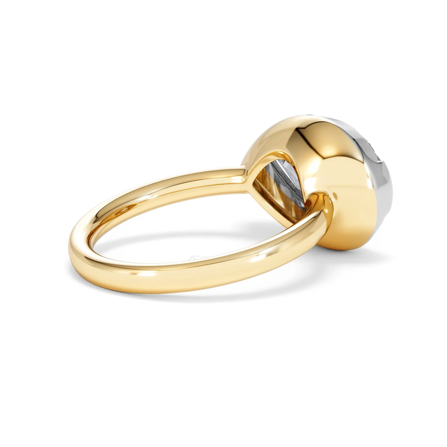 East West 5.00ct Pear Cut Lab Diamond Solitaire Engagement Ring in 18K Yellow Gold - Image 35