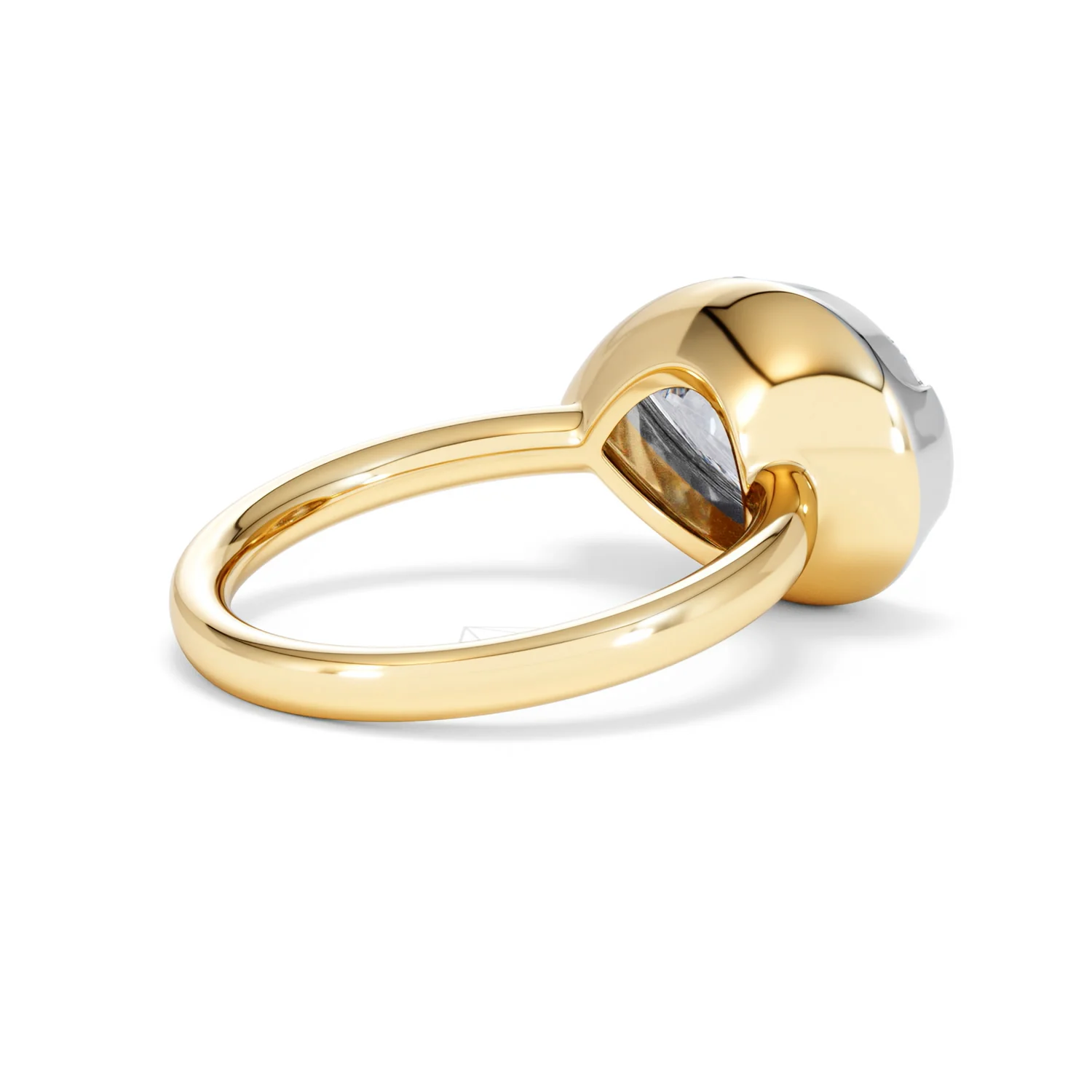 East West 5.00ct Pear Cut Lab Diamond Solitaire Engagement Ring in 18K Yellow Gold - Image 36