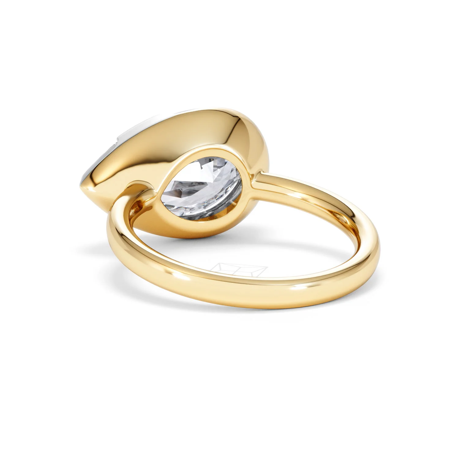 East West 5.00ct Pear Cut Lab Diamond Solitaire Engagement Ring in 18K Yellow Gold - Image 53