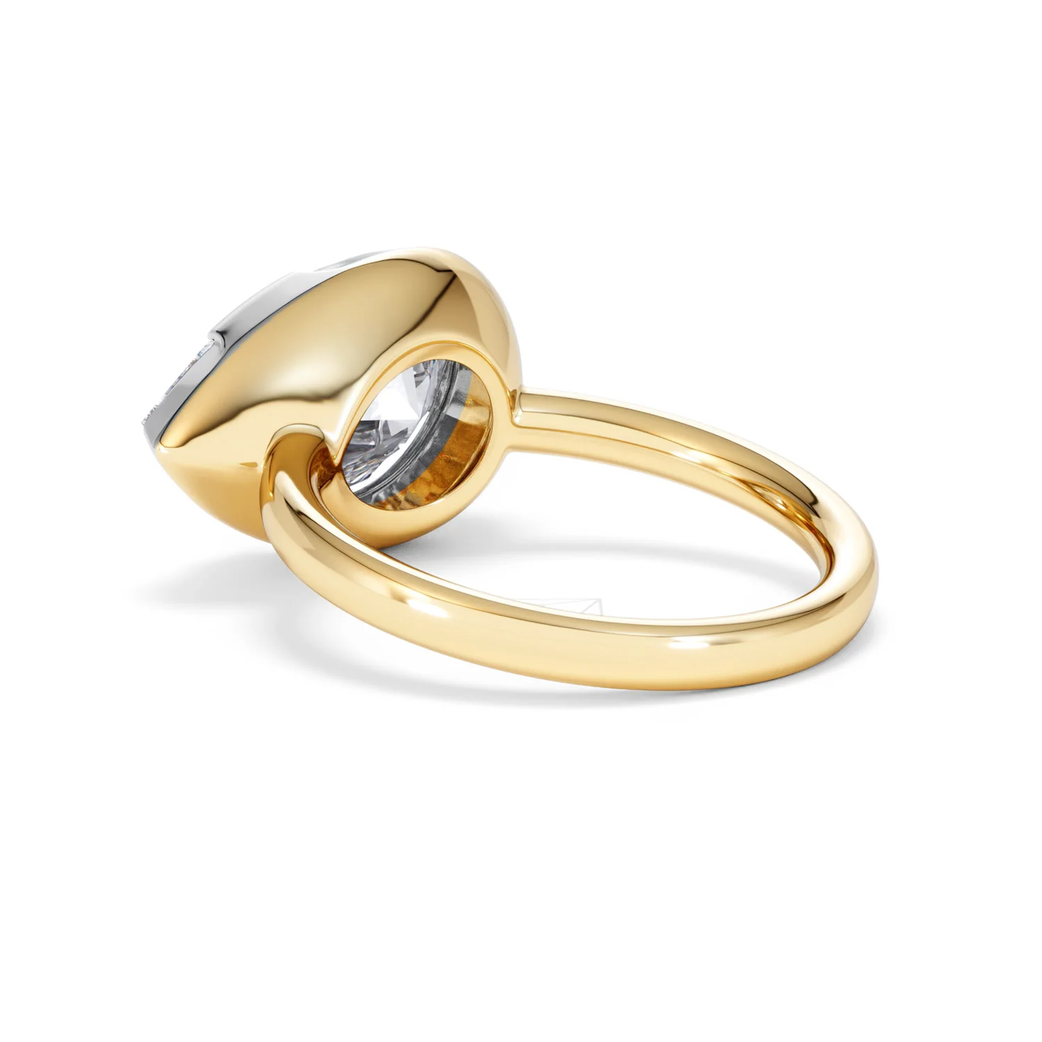 East West 5.00ct Pear Cut Lab Diamond Solitaire Engagement Ring in 18K Yellow Gold - Image 57