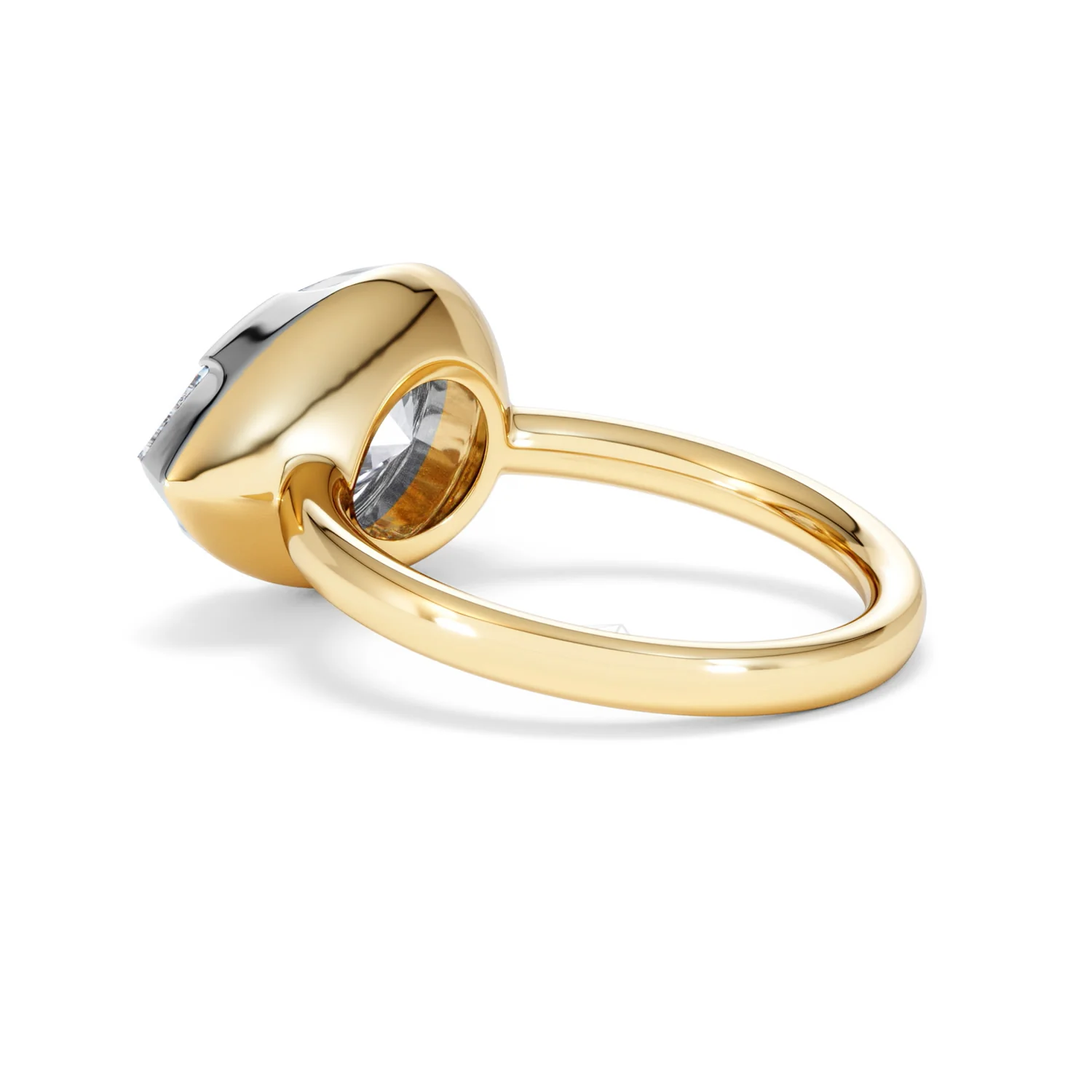 East West 5.00ct Pear Cut Lab Diamond Solitaire Engagement Ring in 18K Yellow Gold - Image 59