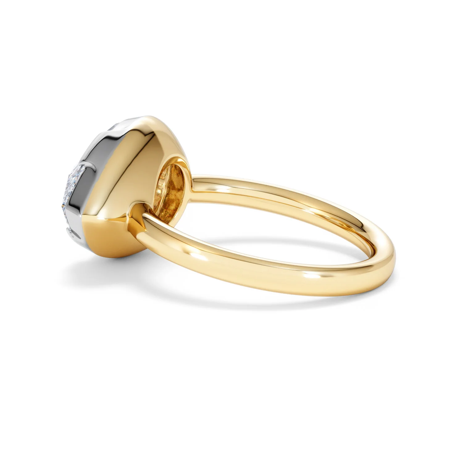 East West 5.00ct Pear Cut Lab Diamond Solitaire Engagement Ring in 18K Yellow Gold - Image 63