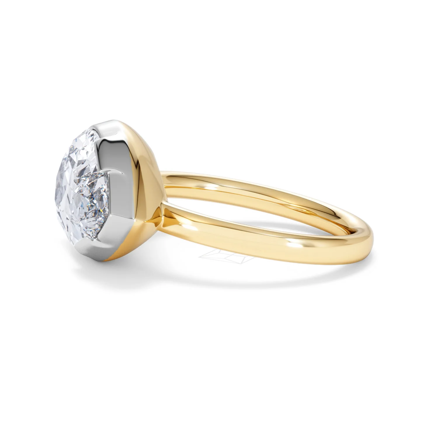 East West 5.00ct Pear Cut Lab Diamond Solitaire Engagement Ring in 18K Yellow Gold - Image 70