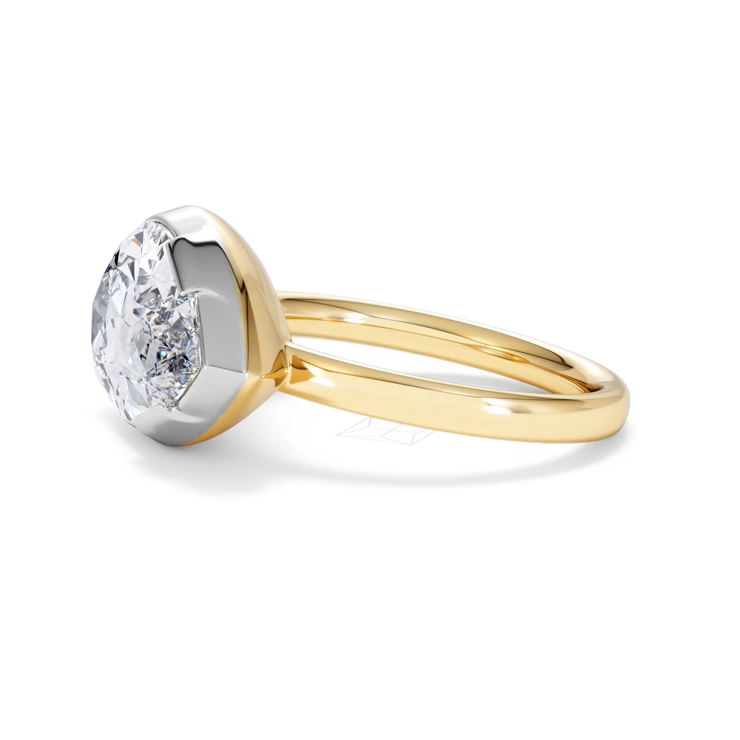 East West 5.00ct Pear Cut Lab Diamond Solitaire Engagement Ring in 18K Yellow Gold - Image 71