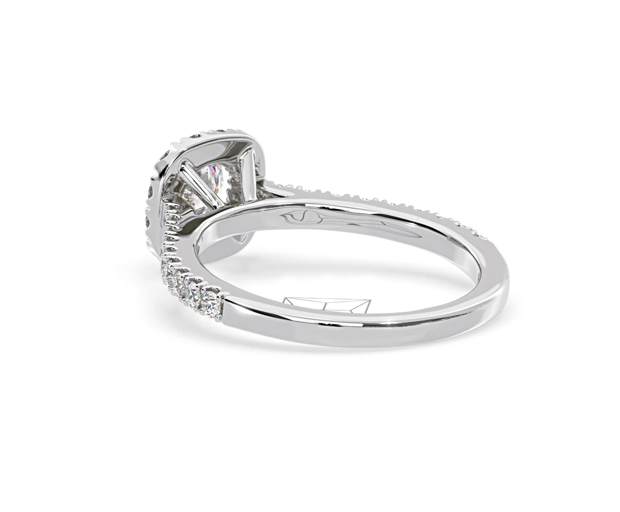 Elizabeth Diamond Halo Engagement Ring 18K White Gold 1.00ct G/SI2 - Image 39