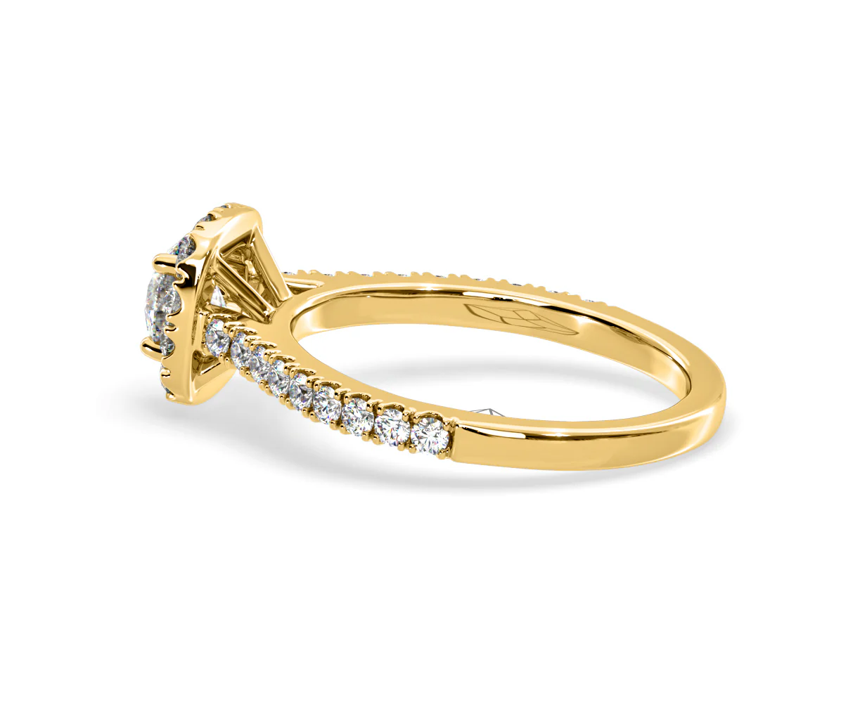 Elizabeth Diamond Halo Engagement Ring in 18K Gold 1.00ct G/SI2 - Image 31