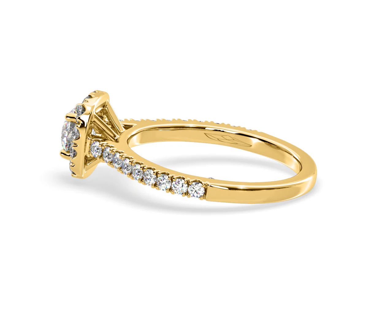 Elizabeth Diamond Halo Engagement Ring in 18K Gold 1.00ct G/VS2 - Image 30
