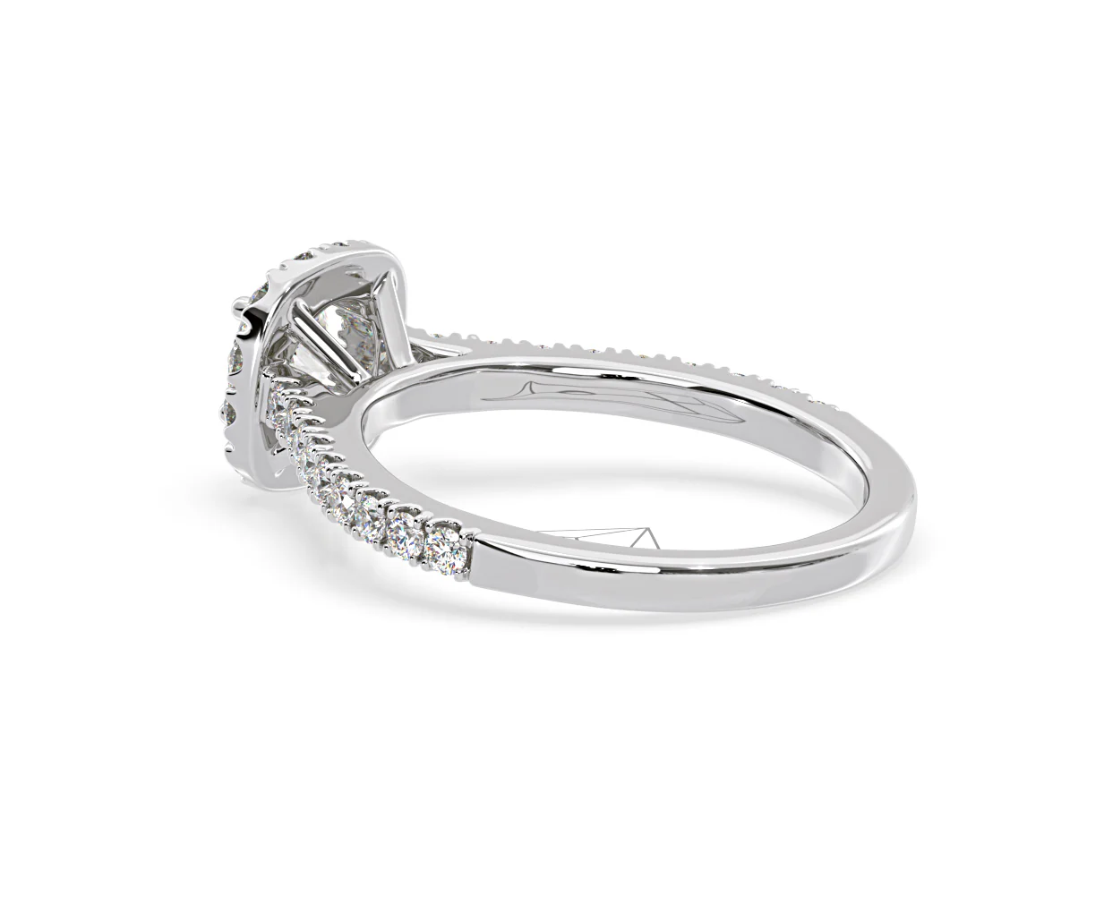 Elizabeth Diamond Halo Engagement Ring in Platinum 1.00ct G/VS2 - Image 36