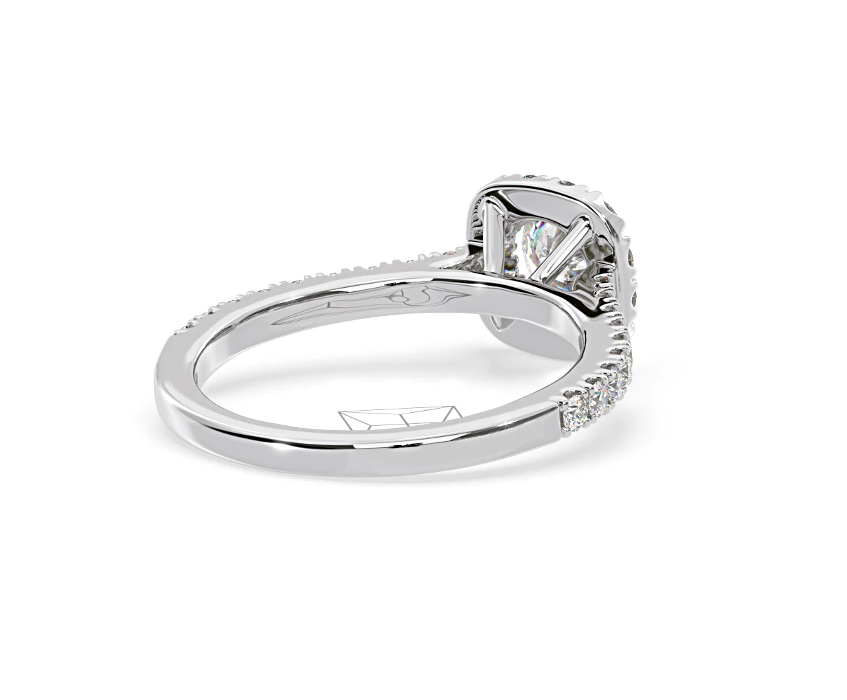 Elizabeth GIA Diamond Halo Engagement Ring in Platinum 1.30ct G/SI1 - Image 55