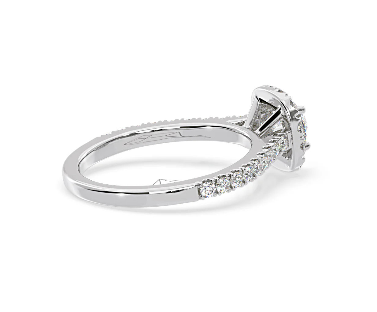 Elizabeth GIA Diamond Halo Engagement Ring in Platinum 1.30ct G/SI1 - Image 61