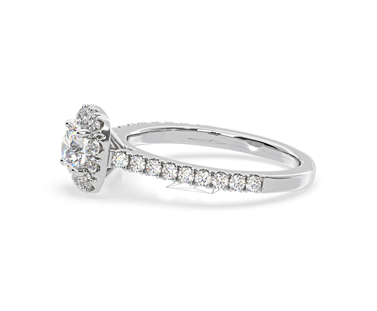 Elizabeth GIA Diamond Halo Engagement Ring in Platinum 1.30ct G/VS2 - Image 24