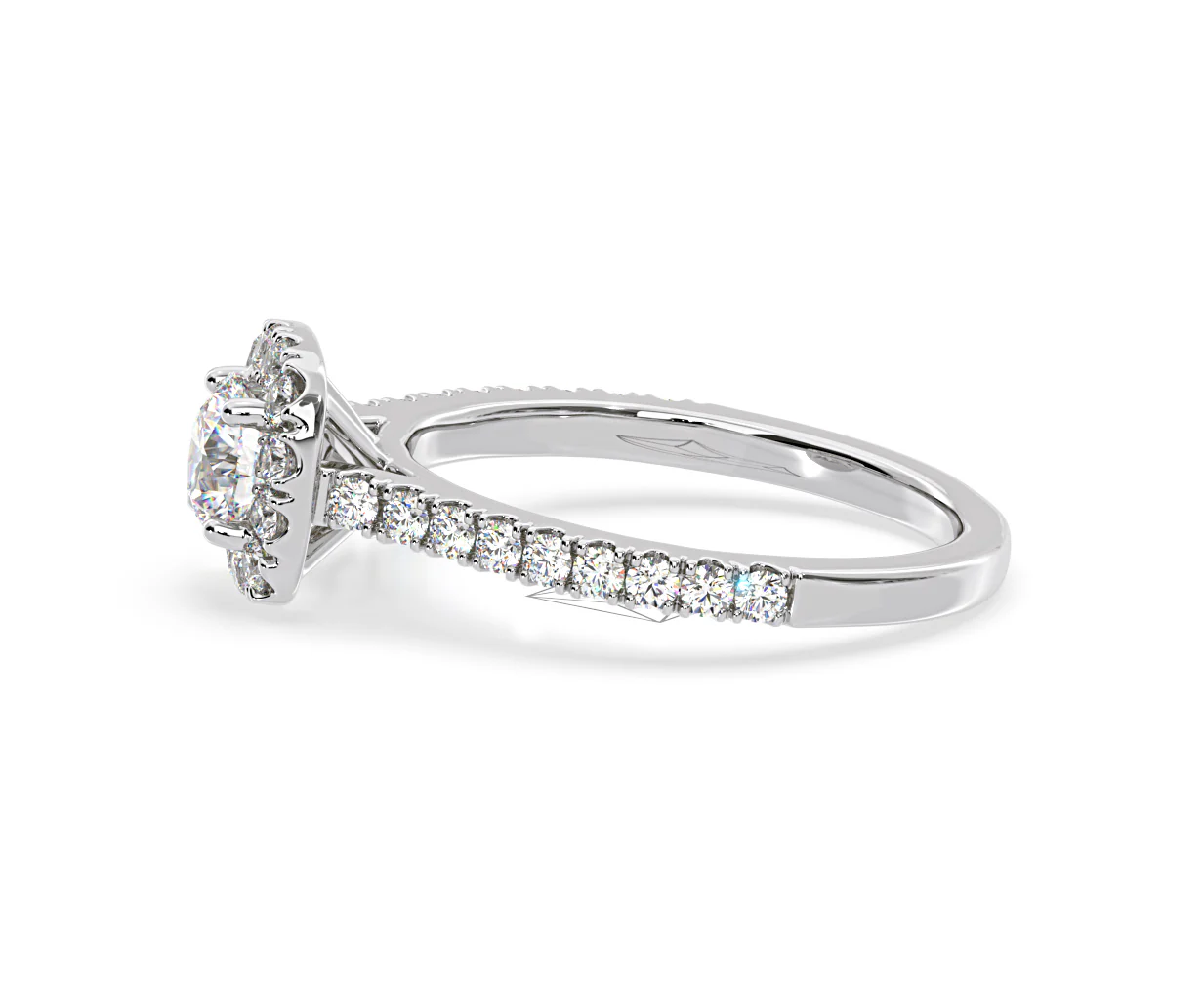 Elizabeth GIA Diamond Halo Engagement Ring in Platinum 1.30ct G/VS2 - Image 26