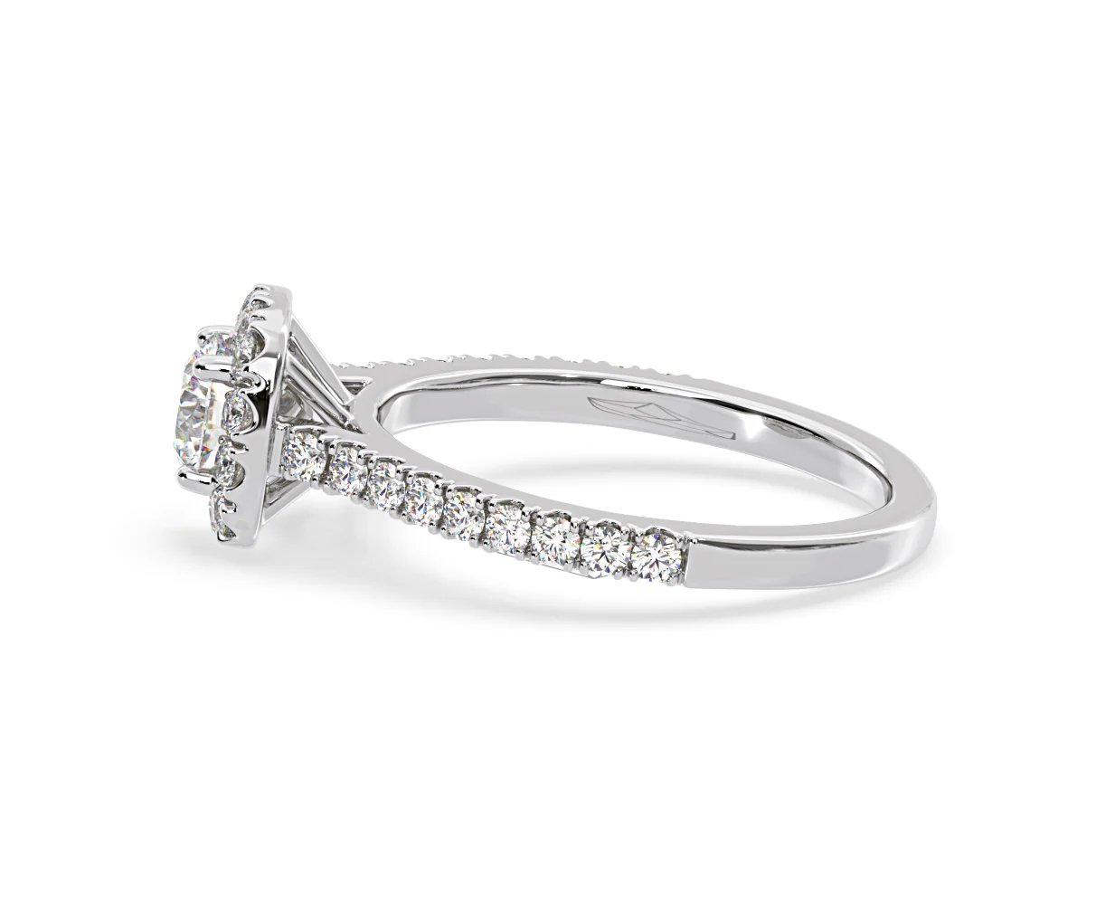 Elizabeth GIA Diamond Halo Engagement Ring in Platinum 1.30ct G/VS2 - Image 28
