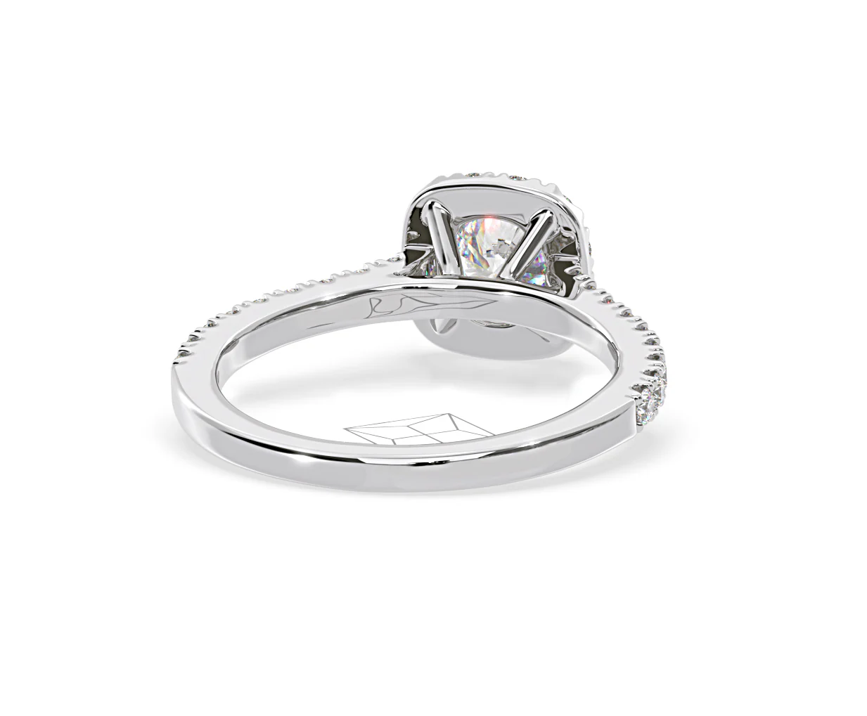 Elizabeth GIA Diamond Halo Engagement Ring in Platinum 1.30ct G/VS2 - Image 51