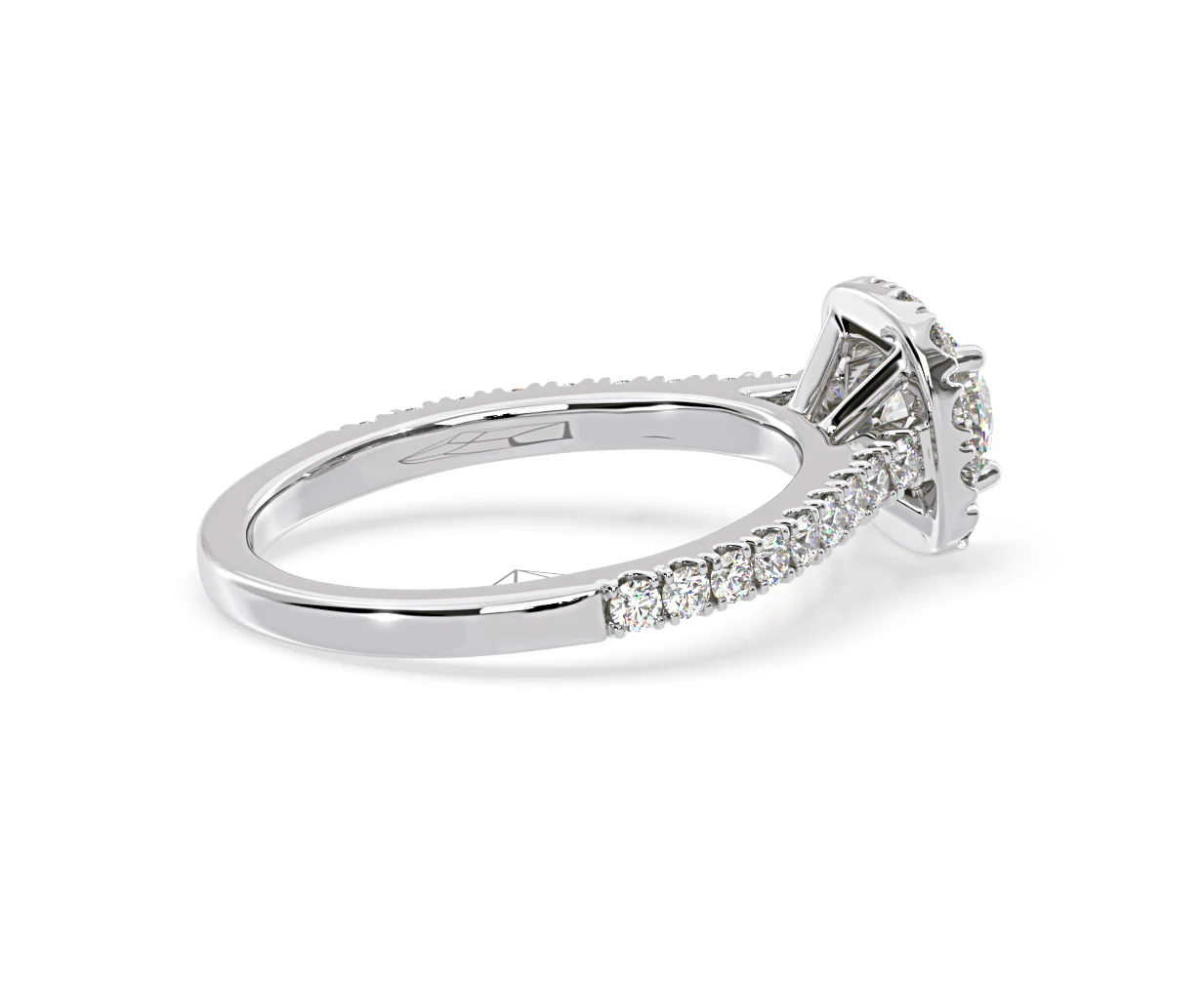 Elizabeth GIA Diamond Halo Engagement Ring in Platinum 1.30ct G/VS2 - Image 62