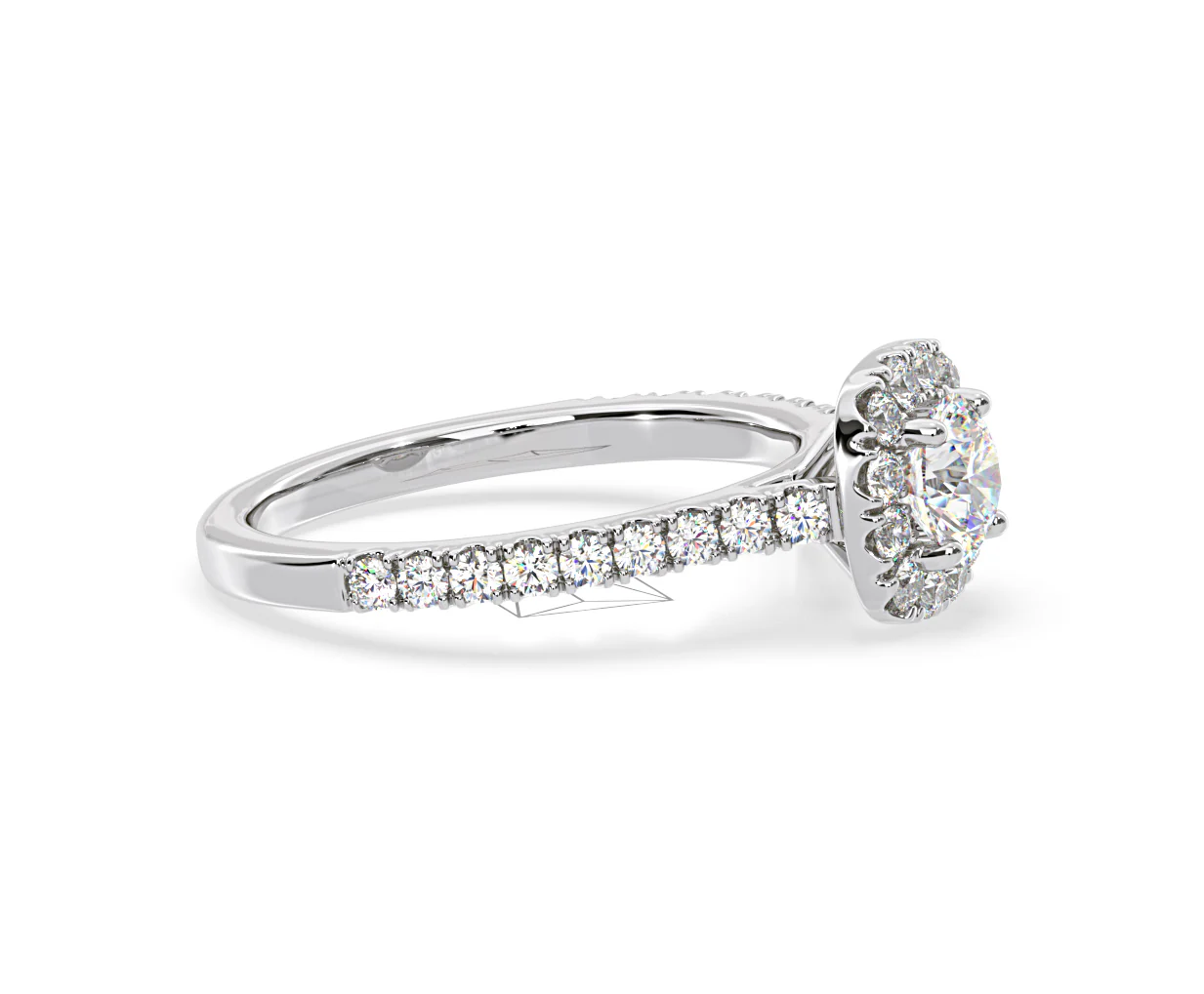 Elizabeth GIA Diamond Halo Engagement Ring in Platinum 1.30ct G/VS2 - Image 72